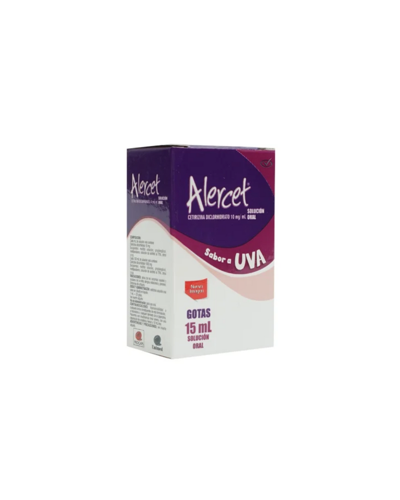 Alercet 10 mg/mL(1%) Gotas Frasco X 1 5mL Uva