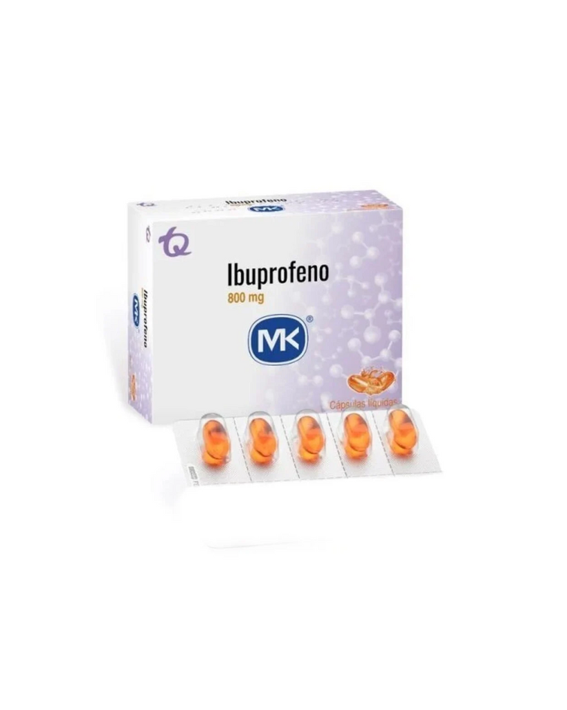 Ibuprofeno Mk 800Mg Cápsulas