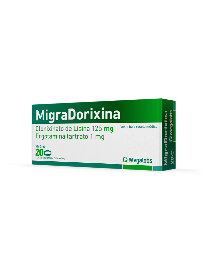 MIGRADORIXINA 125/1MG CAJA X 10 COMPRIMIDOS