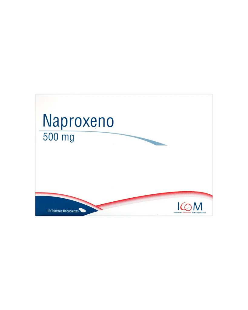 Naproxeno 500 Mg Icom Caja X 10 Tabletas.