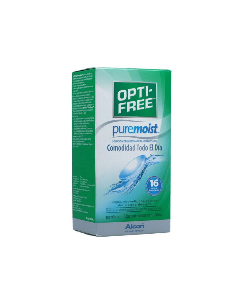 Opti-Free Puremoist Solución Desinfectante Multipropósito Caja x Frasco x 120 mL