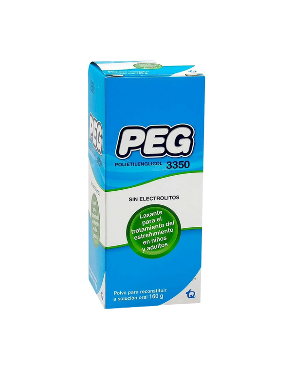 Peg Polietilenglicol 3350 g Polvo Solución Oral Frasco X 160 g
