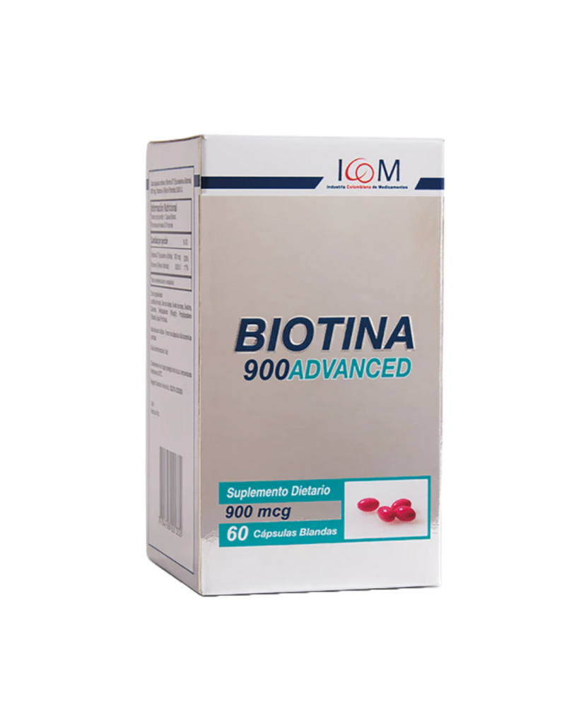 Biotina Advance 900 Mg 60 Cápsulas