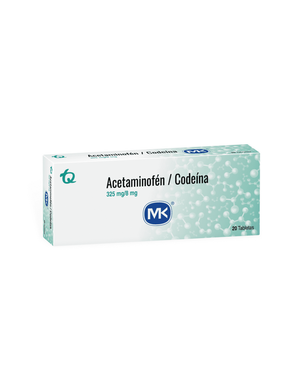 ACETAMINOFEN + CODEINA 325/8 MG (MK)