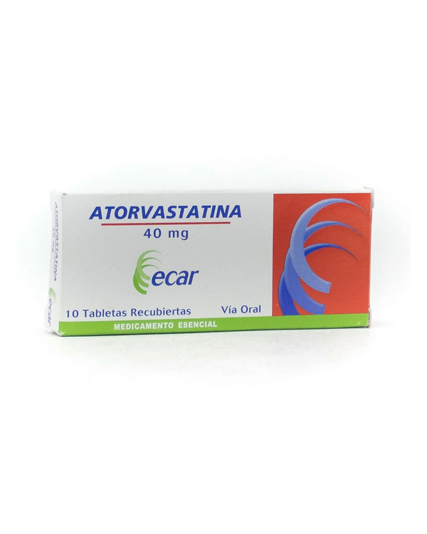 ATORVASTATINA ECAR TABLETAS 40 MG CAJA  X 10 UNDS