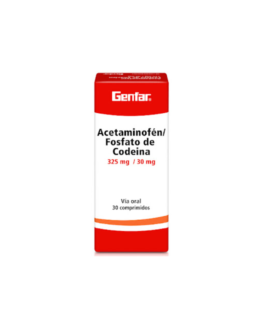 Pectofar Acetaminofén + Fosfato De Codeina Genfar 325/30mg Caja X 30 Comprimido ...