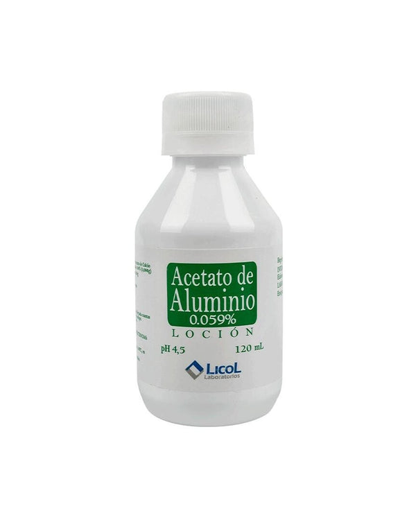 Acetato de Aluminio 0.059% 120 ml