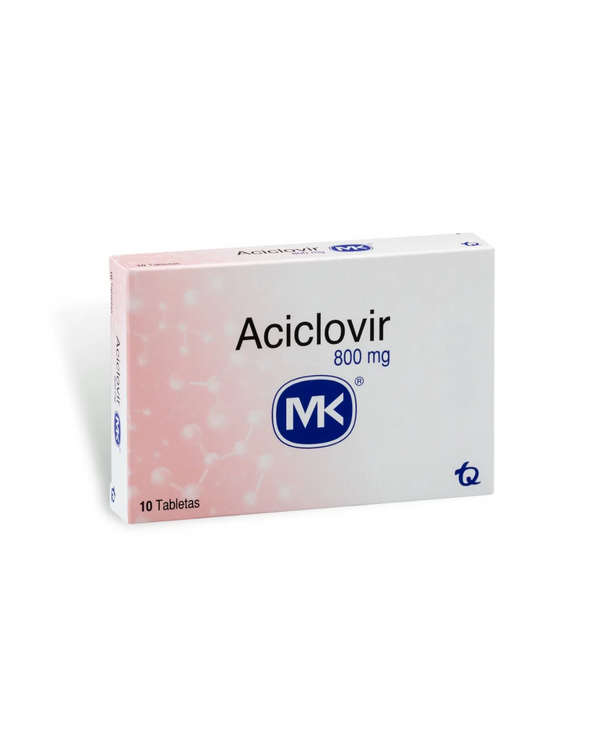 Aciclovir 800Mg Mk Tabletas Caja X 10