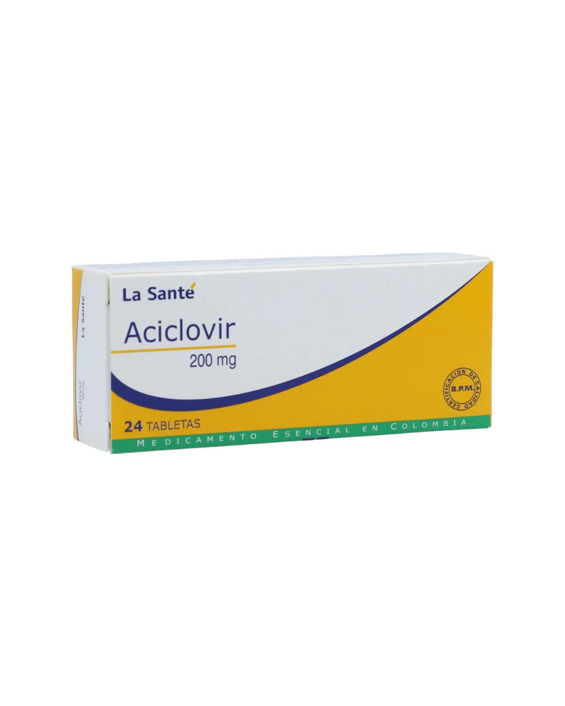 Aciclovir La Santé 200Mg Caja X 24 Tabletas