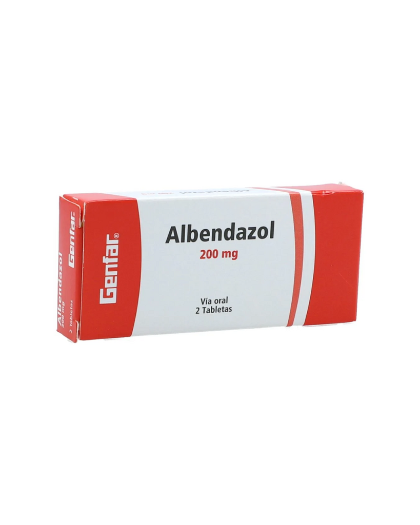 Albendazol Tabletas 200 mg Caja X 2