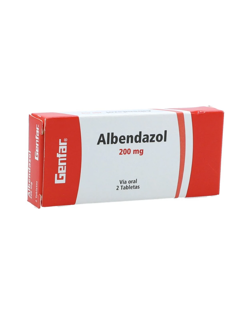 Albendazol Tabletas 200 mg Caja X 2