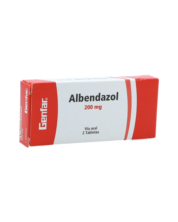 Albendazol Tabletas 200 mg Caja X 2