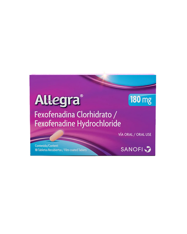 Allegra Tabletas Recubiertas 180Mg Caja X 10