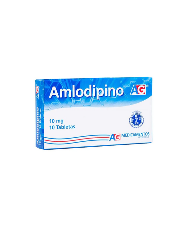 Amlodipino 10Mg Ag X 10 Tabletas