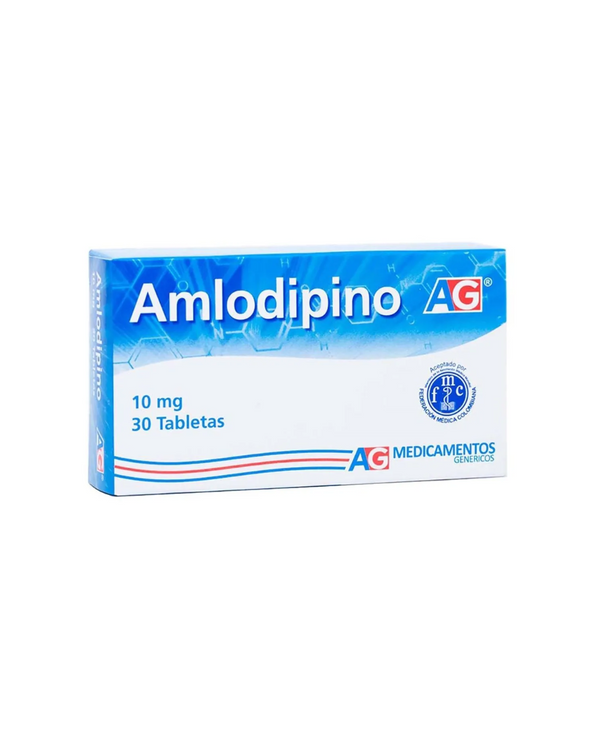 Amlodipino 10Mg Ag X 30 Tabletas