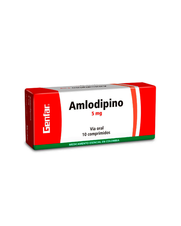 Amlodipino Genfar 5Mg X 10 Tabletas