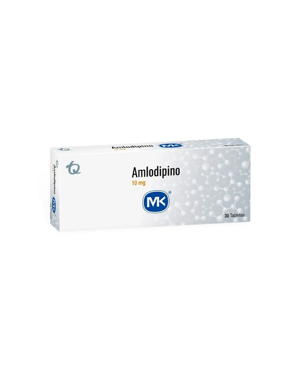Amlodipino Mk 10Mg Caja X 30 Tabletas