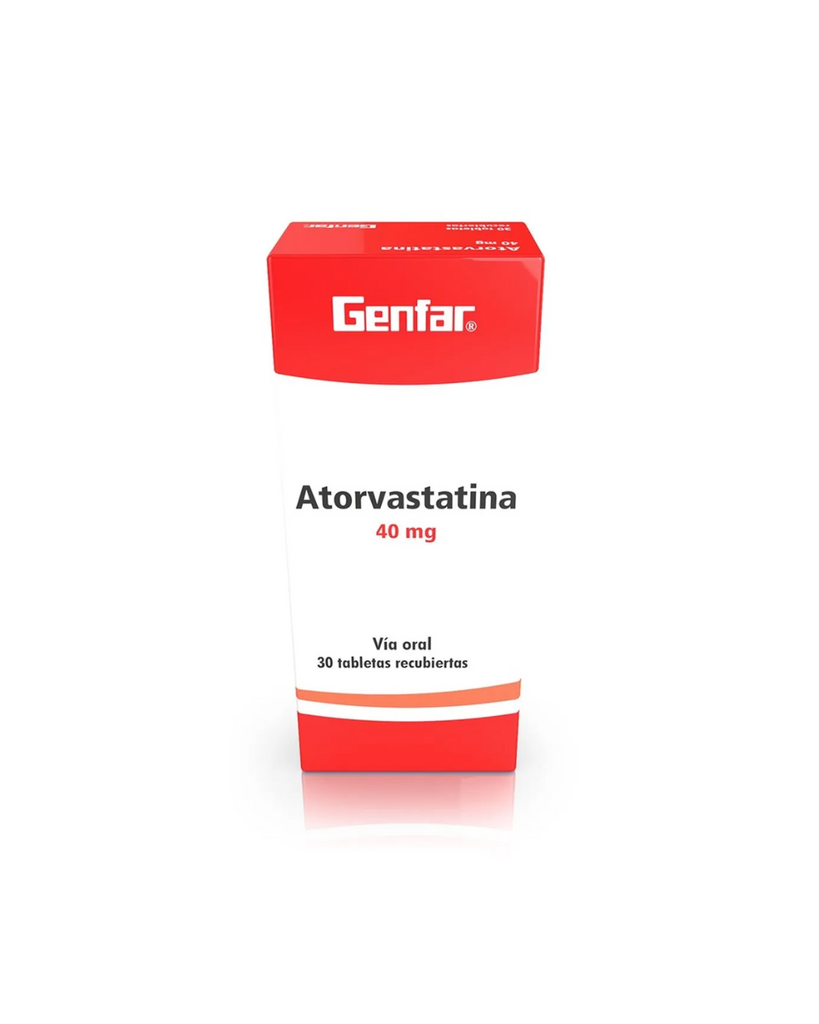 Atorvastatina Genfar 40Mg X 30 Tabletas Recubiertas