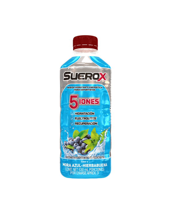Bebida Hidratante Suerox Sabor Mora Azul Hierbabuena X 630ml
