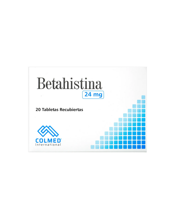 Betahistina 24 Mg Colmed Caja X 20 Tabletas Recubiertas.