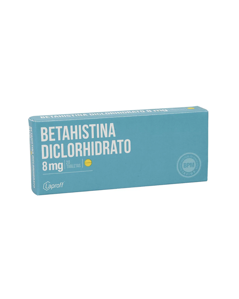 Betahistina Diclorhidrato 8 Mg /20  Tabletas Laproff