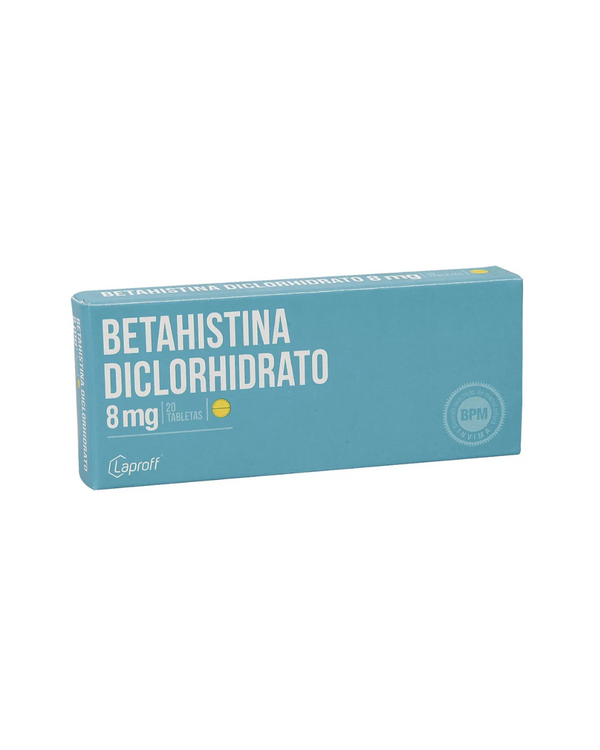 Betahistina Diclorhidrato 8 Mg /20  Tabletas Laproff