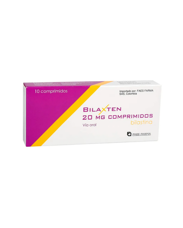 Bilaxten (bilastina) FAES FARMA 20mg x10 comprimidos