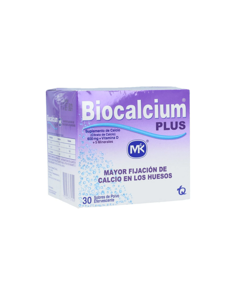 Biocalcium Plus Polvo Efervescente Caja X 30 Sobres