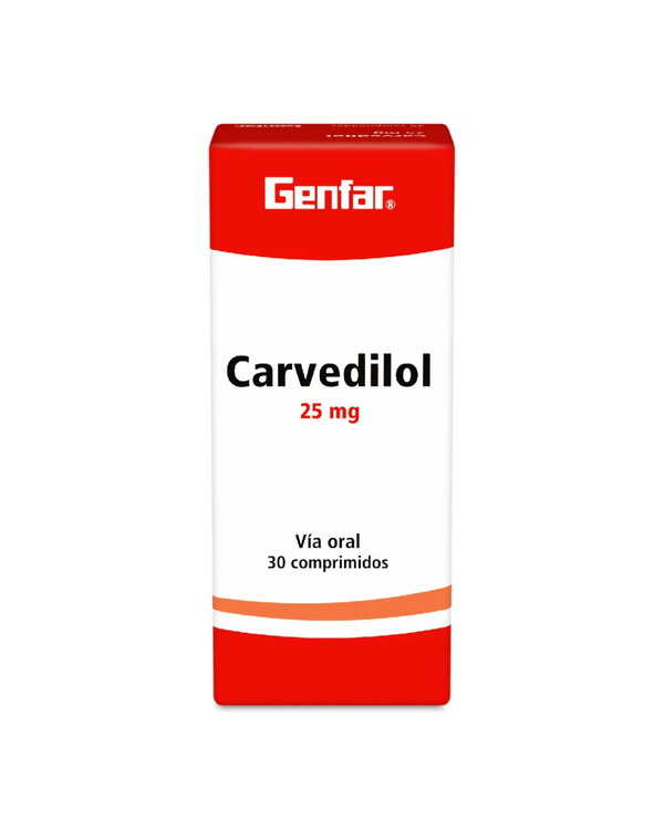 CARVEDILOL 25 MG (GENFAR)