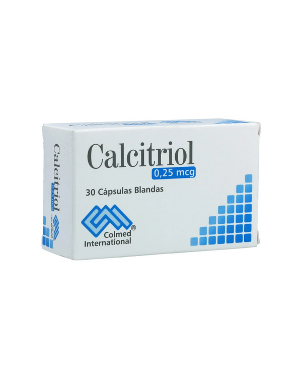 Calcitriol Cápsulas Blandas 0.25Mcg Caja X 30