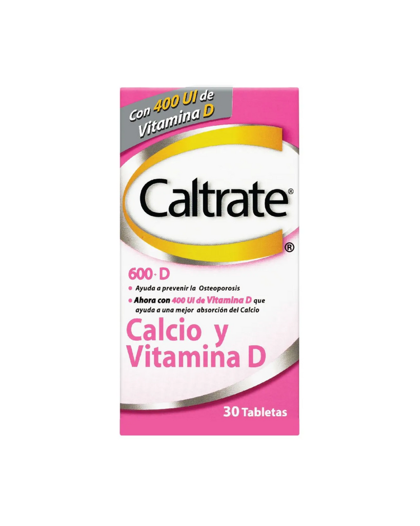 Caltrate 600+D Calcio Y Vitamina D X30 Tabletas