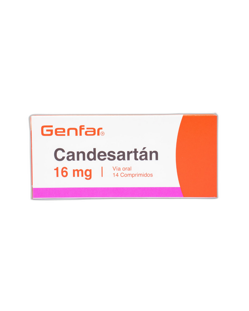 Candesartan 16 Mg Caja 14 comprimidos Genfar