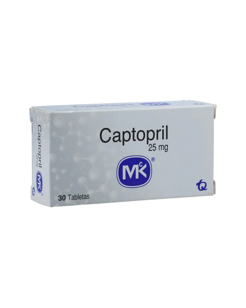 Captopril Mk 25Mg Caja X 30 Tabletas
