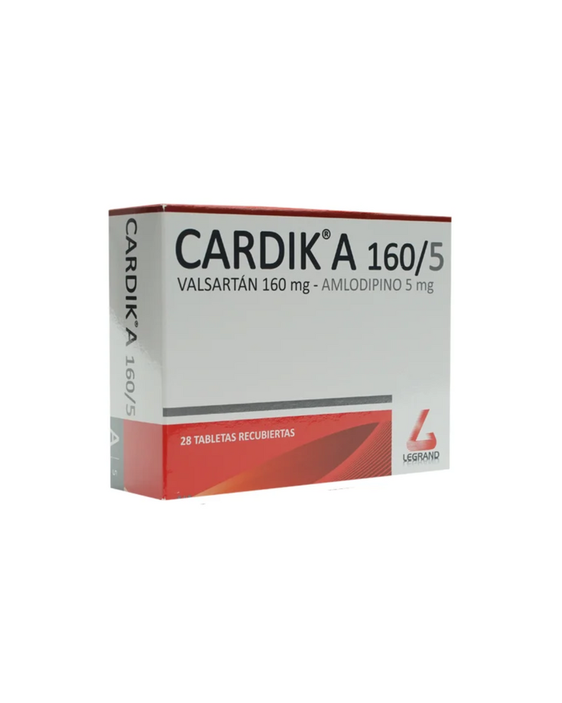 Cardik A Tabletas Recubiertas (5+160)Mg Caja X 28