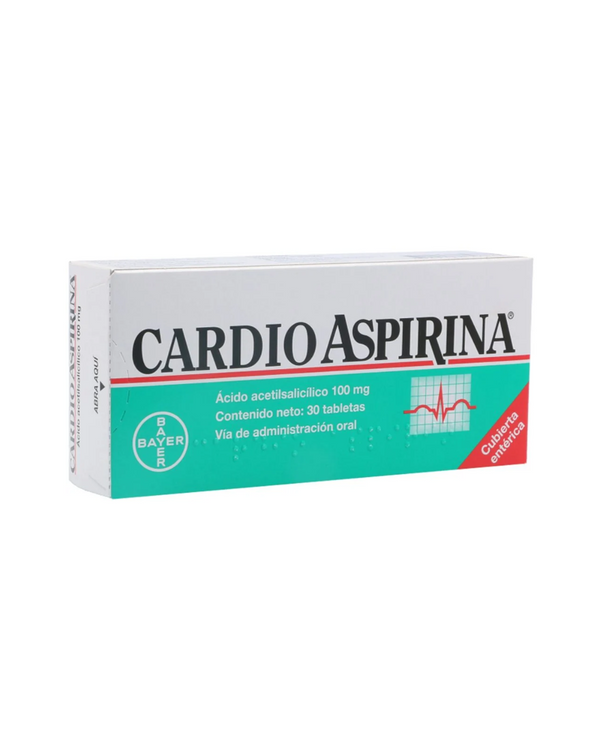 Cardio Aspirina Tabletas Cubierta Entérica 100Mg Caja X 30