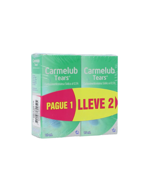Carmelub Tears Solución Oftálmica Paquete X 2 Frascos X 15mL (MK)