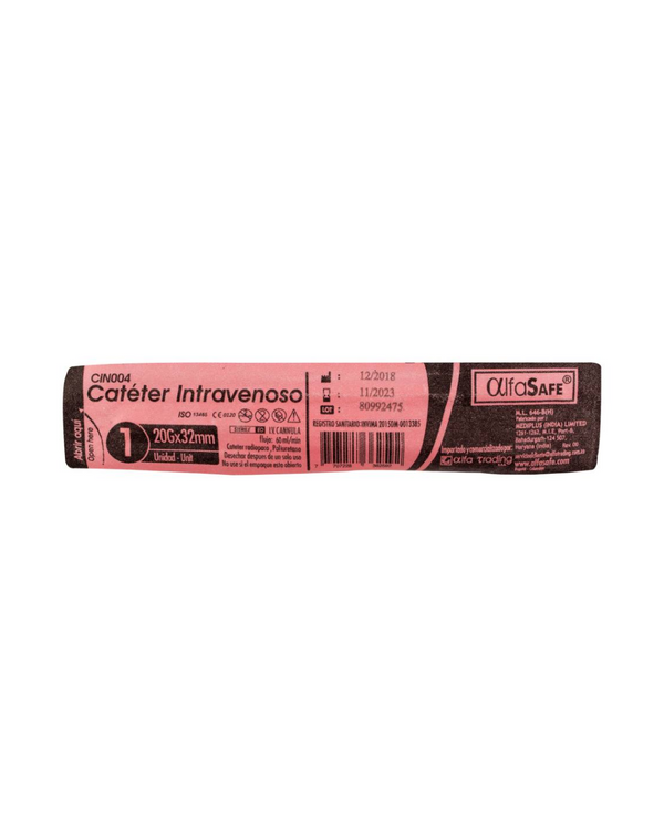 Catéter Intravenoso 20 G Alfasafe