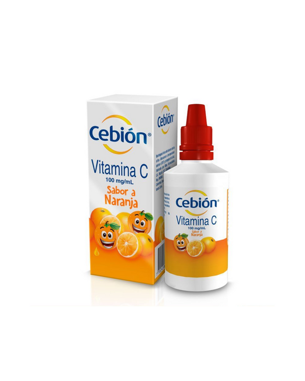 Cebión Vitamina C 100 Mg/ml P&g Gotas Sabor Naranja X 30 Ml