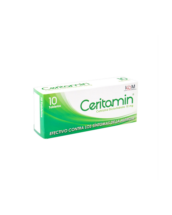 Ceritamin 10 mg x 10 Tabletas