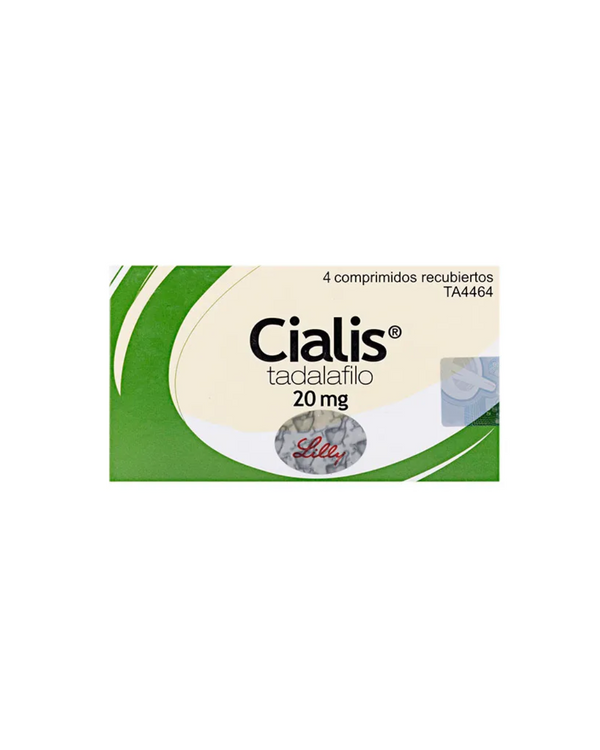 Cialis Tadalafilo 20 Mg Lilly X4 Tabletas