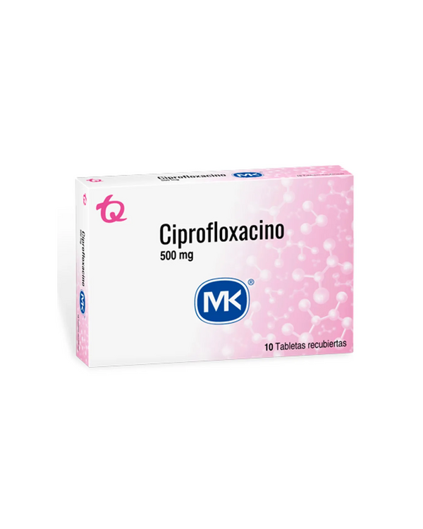 Ciprofloxacino MK 500mg x10 tabletas