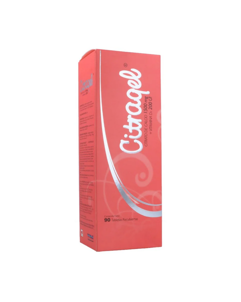 Citragel 1500Mg+200Ui Caja X 90 Tabletas Recubiertas