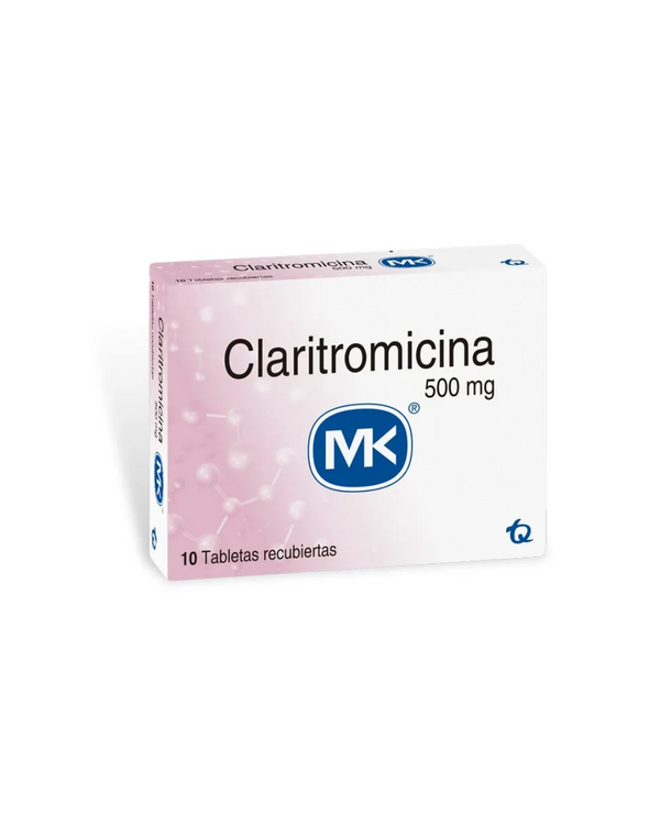 Claritromicina 500 Mg MK X10 Tabletas