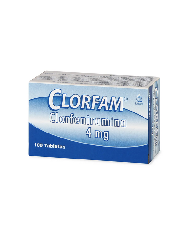 Clorfam 4 Mg Labinco Caja X 100 Tabletas. /Unidad
