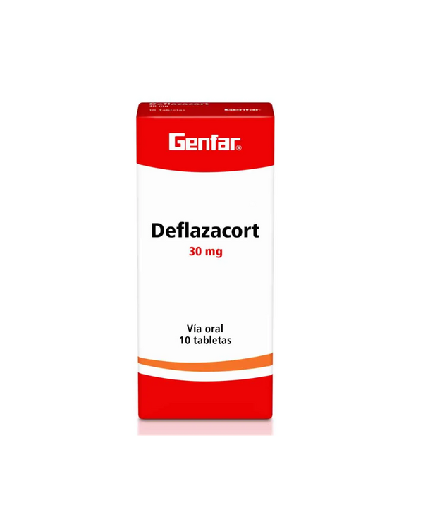 Deflazacort 30 mg x10 tabletas Genfar