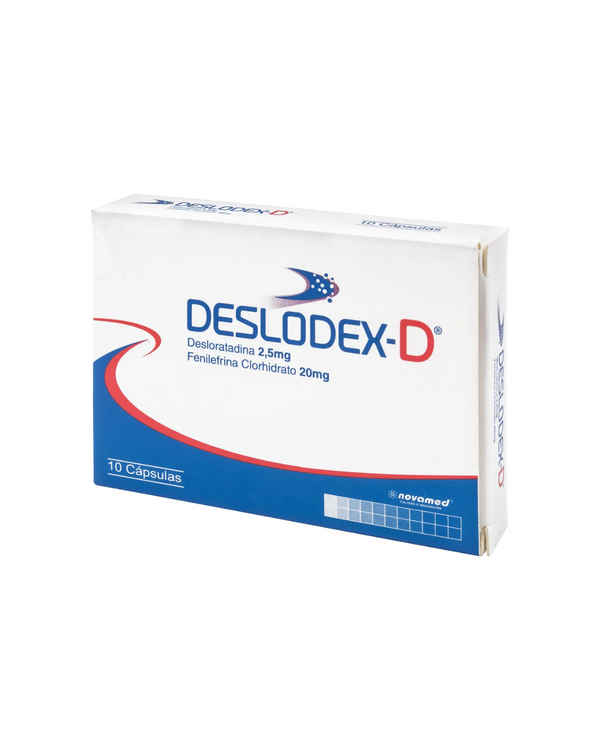 Deslodex D 2.5 Mg 20 Mg Novamed Caja X 10 Cápsulas