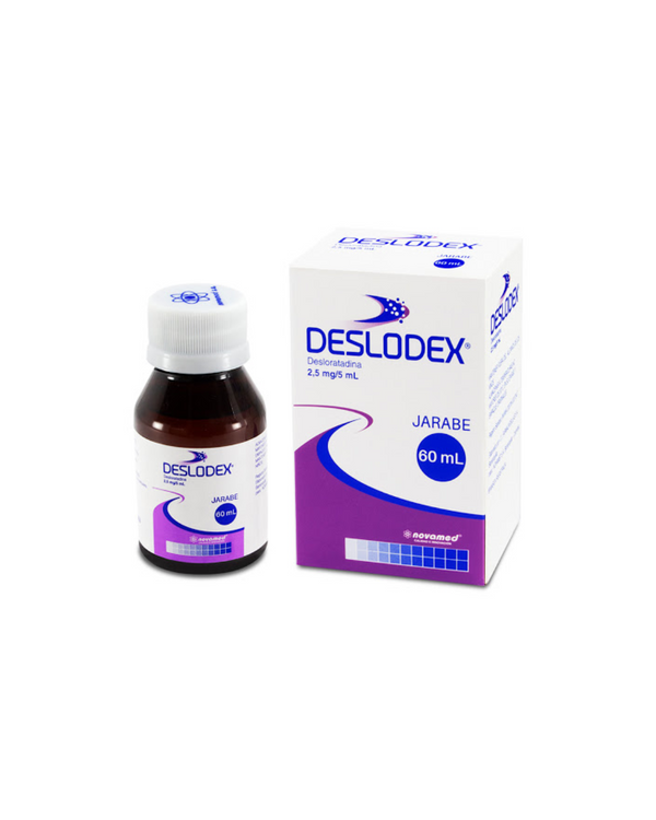 Deslodex Desloratadina 2.5mg/5ml Novamed Jarabe Frasco X 60 Ml