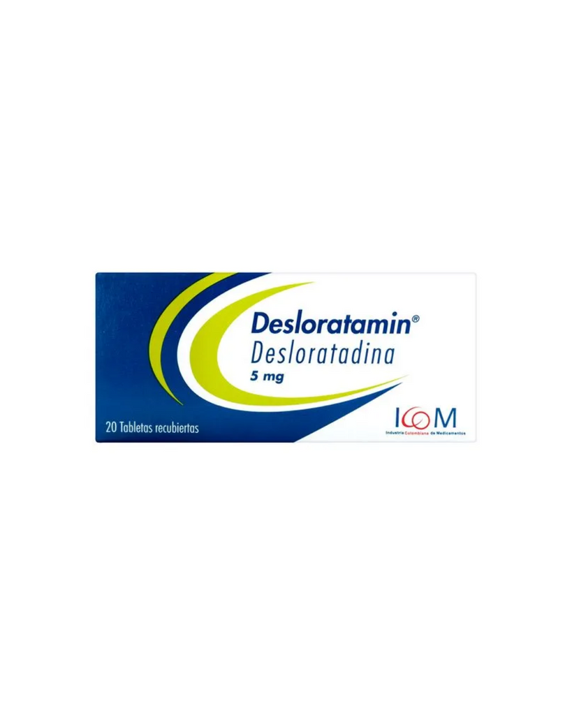 Desloratamin 5 Mg Icom Caja X 20 Tabletas Recubiertas.