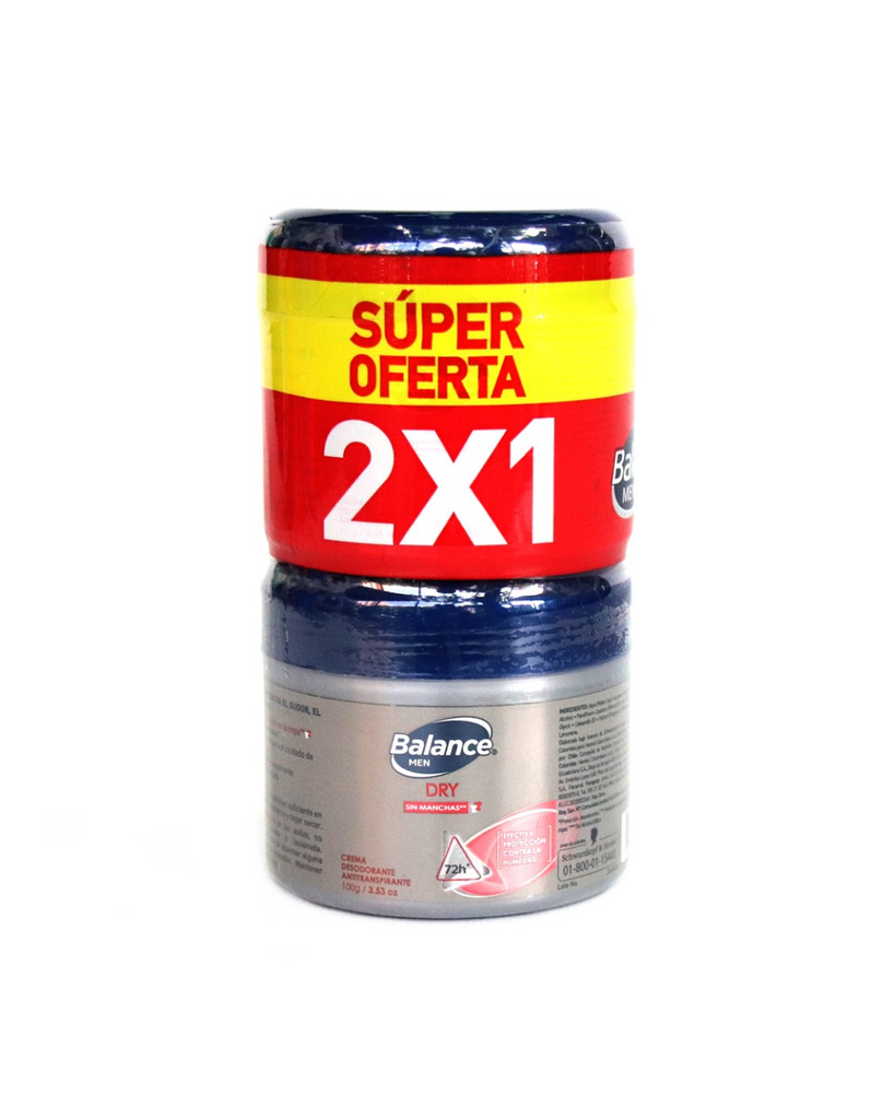 Desodorante BALANCE CREMA DRY MEN X 100 GR