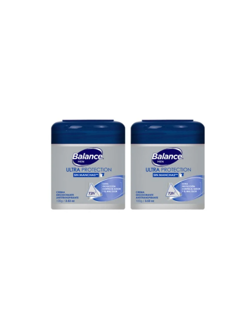 Desodorante BALANCE crema ultra protection hombre 2 x